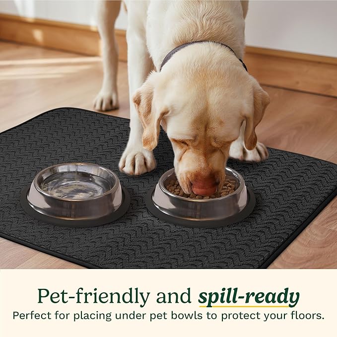 Cuisinart Dish Drying Mats for Kitchen Counter - (2) 18" x 24" Ultra Absorbent Dish Drying Mat XL - Foldable, Machine Washable, Fast Drying Dish Mat (Geostripe) - Image 5
