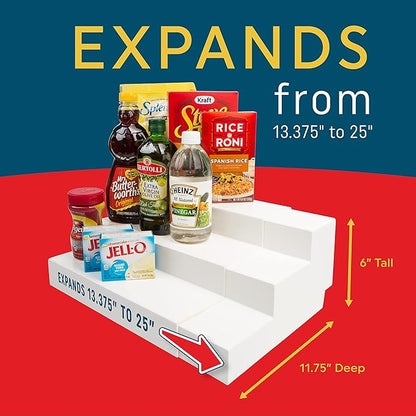 Dial Industries 3 Tier Adjustable Canned Goods Shelves for Kitchen Cabinet and Pantry Organization, Mega - Image 2