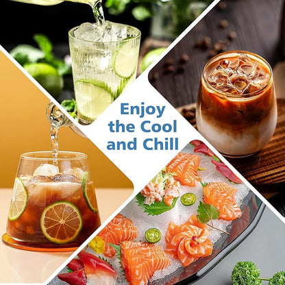 Azyh Ice Cube Trays for Freezer, 2 Pack Ice Cube Tray with Lid, Silicone Ice Cube Mold with Lid-37 Grid,Easy-Release Reusable 74 PCS Small Ice Cubes for Iced Coffee Cocktail Whisky Chocolate Soup Food - Image 8