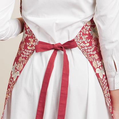Maison d' Hermine 100% Cotton Apron for women with Pocket Kitchen Chef Apron for Men Cooking Mothers Day Gifts