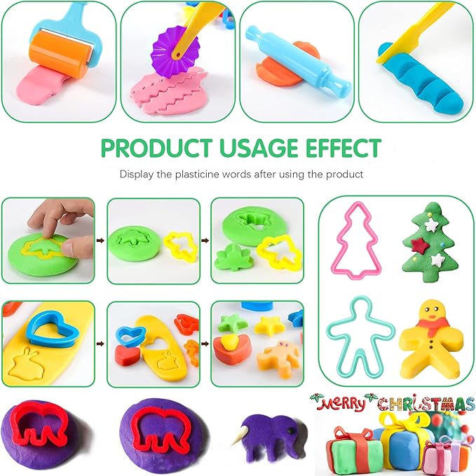 36-Piece Dough Tool Set for Kids Ages 3-8 – Includes Animal Cutters, Rolling Pins, Rollers, Random Colors - Image 4