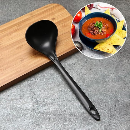 40 Pack Plastic Ladle Spoons, 1.5 Oz Solid Durable Disposable Serving Spoons with Long Handle, Heat Resistant Large Soup Ladle Bulk for Party Catering Buffet Restaurant, 9 x 2.8 Inch - Image 7