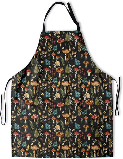 Funny Apron Polyester Grooming Aprons with Pocket for Cooking Kitchen Grilling Adults