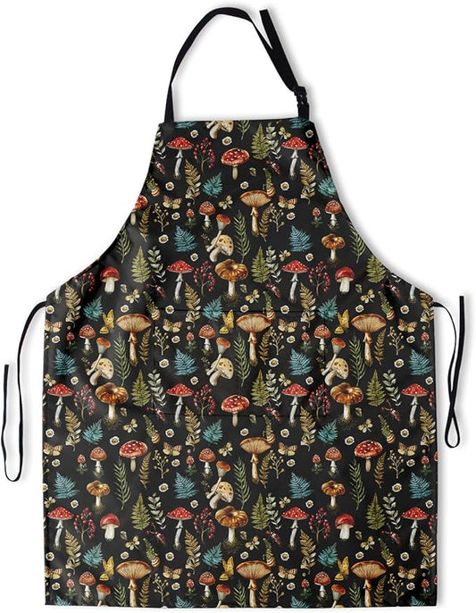 Funny Apron Polyester Grooming Aprons with Pocket for Cooking Kitchen Grilling Adults