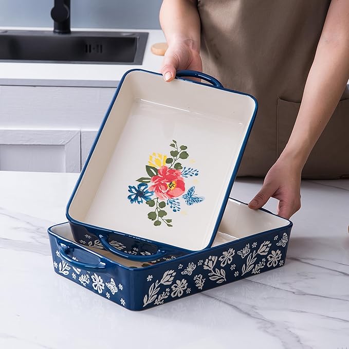 Wisenvoy Casserole Dish 9x13 Baking Pan Casserole Dishes For Oven Baking Dish Ceramic Lasagna Pan Baking Dishes For Oven - Image 5