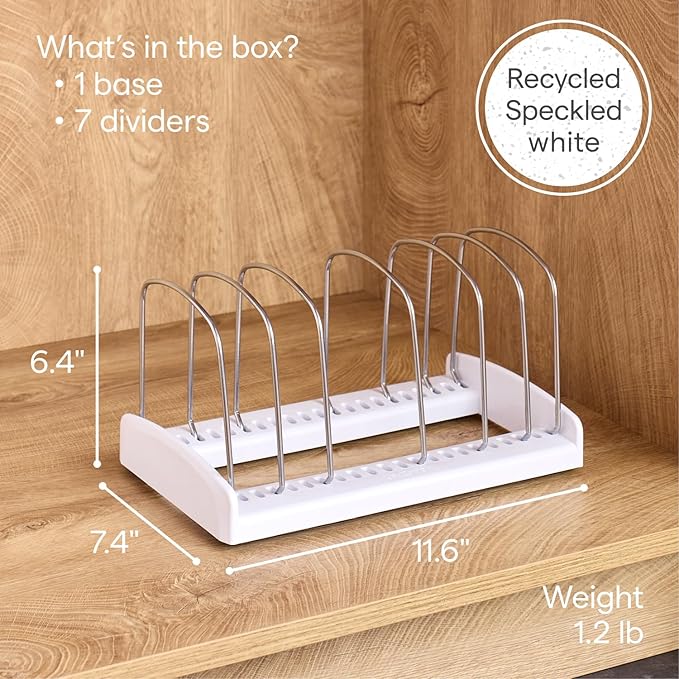 YouCopia StoreMore Adjustable Bakeware Rack with Steel Wires, Cookie Sheet Baking Pan and Tray Organizer for Kitchen Cabinet and Pantry Storage, Premium Edition - Image 5