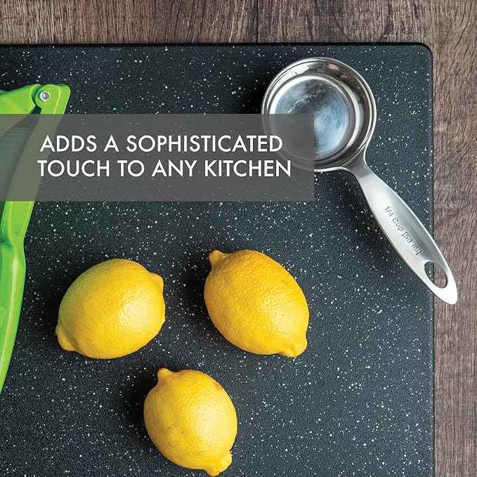 Dexas Superboard Reversible Pastry Board, 14 x 17 Inches, Midnight Granite Color - Dishwasher Safe, Plastic, Ideal for Baking and Food Prep - Image 8