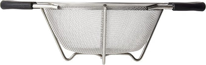 ExcelSteel Professional Quality Heavy Gauge Mesh Colander With Santopreme Handles, 6-1/2-Inch