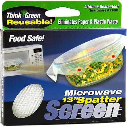 Microwave Spatter Screen, Reusable, Non-Stick Mesh, Folds Flat, 13 Inch Splatter Guard, BPA Free, Tested Food Contact Safe, Made in the USA. Red Beads - Image 4