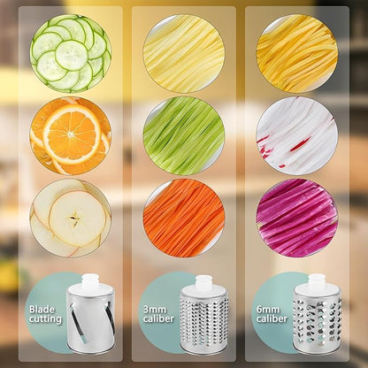 HOMER Slicer Shredder Attachment - Fits All Models of KitchenAid Stand Mixer - Premium Stainless Steel - Time-Saving Accessories for Cheese Grater(Light Green)