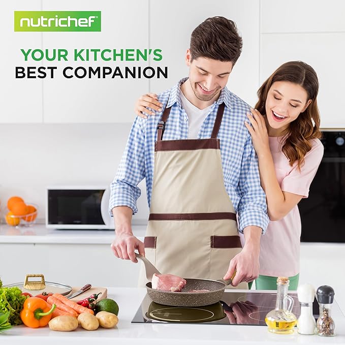NutriChef 22‑Piece Non‑Stick Ceramic Pots and Pans Set – For All Cooktops Including Induction – PTFE & PFAS Free, Includes Bakeware & Utensils - Image 7