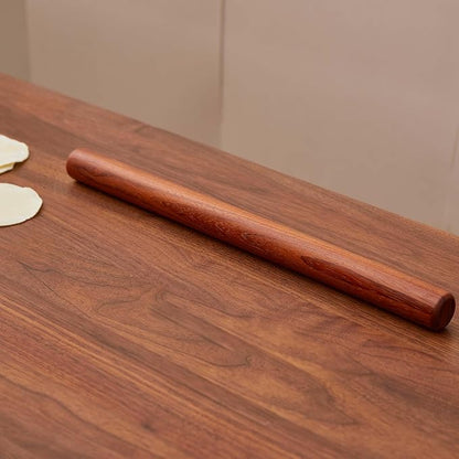 Wood Rolling Pins for Baking- Fulimax 16" Classic Wooden Rolling Pin for Dough, Rodillo Para Masa for Fondant Pizza Pie Crust Cookie Pastry Pasta, Baking Essentials, Rosewood - Image 2