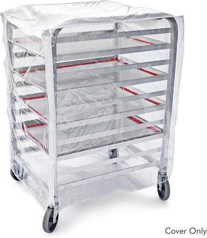 New Star Foodservice 36534 Commercial-Grade Sheet Pan/Bun Pan Rack Cover, Plastic, 10-Tier, 28" L x 23" W x 33" H, Clear - Image 2