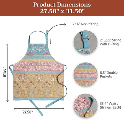 Maison d' Hermine 100% Cotton Apron for women with Pocket Kitchen Chef Apron for Men Cooking Mothers Day Gifts - Image 7