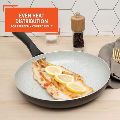 IMUSA 9.5" Premier Ceramic Nonstick Fry Pan with Cool Touch Handle, Matte Black - Image 5