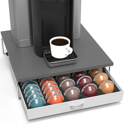 Deco Brothers Supreme Vertuoline Drawer, Holds with 30 Big or 60 Small Vertuoline Pods, Grey by DecoBrothers