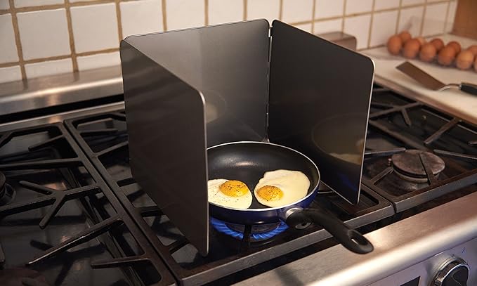 Fox Run Splatter Shield, 3 Sided Frying Splatter Guard For Stove Top, 9" x 10.25" - Image 2