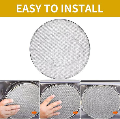 Stainless Steel Splatter Shield compatible for Ninja Foodi FG551, Reusable 6-in-1 Air Fryer Accessories, Indoor Grill Accessories, Fine Mesh Splatter Screen, Ninja Replacement Screen Splash Guard