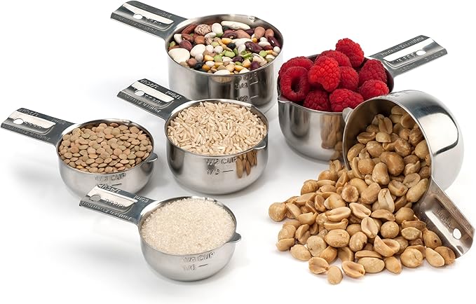 Hudson Essentials Stainless Steel Measuring Cups Set (6 Piece Set) - Image 3