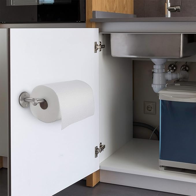 Paper Towel Holder Wall Mount - Under Cabinet Paper Towel Holders - Anti-Rust, Mounts On Wall or Cabinet, Vertically or Horizontally, Durable, Premium Elegant Design- Quick and Easy Installation - Image 8