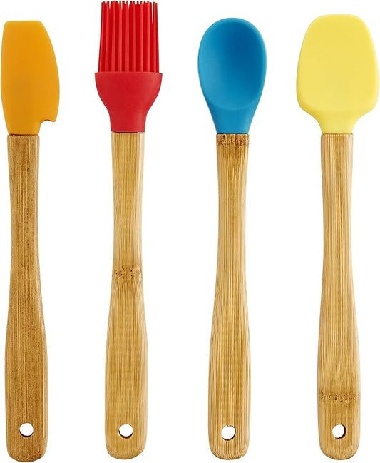 Mrs. Anderson’s Baking Mini Flexible Brownie Cookie Spatula, Stainless Steel Blade with Wood Handle