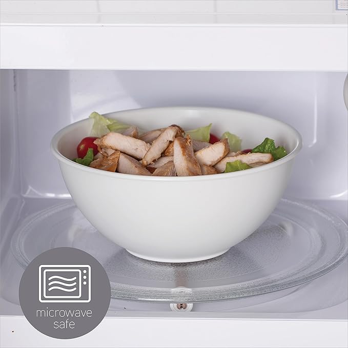 COOK WITH COLOR Mixing Bowls with Lids - 12 Piece Plastic Nesting Bowls Set includes 6 Prep Bowls and 6 Lids, Microwave Safe Mixing Bowl Set, Sage - Image 8