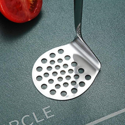 Stainless Steel Potato Masher, Berglander Heavy Duty Metal Potato Ricer, Food Masher Utensil Hand Masher, Vegetables Fruits Versatile Masher, Heat Resistant, Dishwasher Safe, Easy to Clean - Image 4