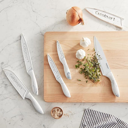 Cuisinart C55-10PWM Ceramic Coated Knife Set with Blade Guard Sheaths (10- Piece Set) in Faux Marble - Image 12