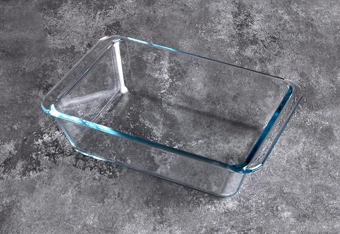 Deep Clear Glass Baking Dish, Rectangular Tempered Glass Baking Pan, Larger casserole dish. -1.4 Liter