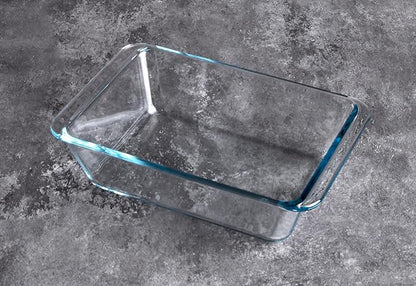 Deep Clear Glass Baking Dish, Rectangular Tempered Glass Baking Pan, Larger casserole dish. -1.4 Liter