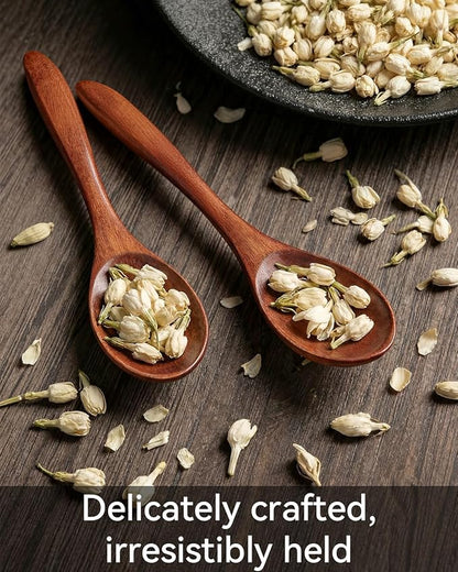 7pcs Small Wooden Spoons for Honey, Tea, Coffee Little Wood Table Spoon for Eating, Stirring Mini Wooden Utensils Set - Image 4
