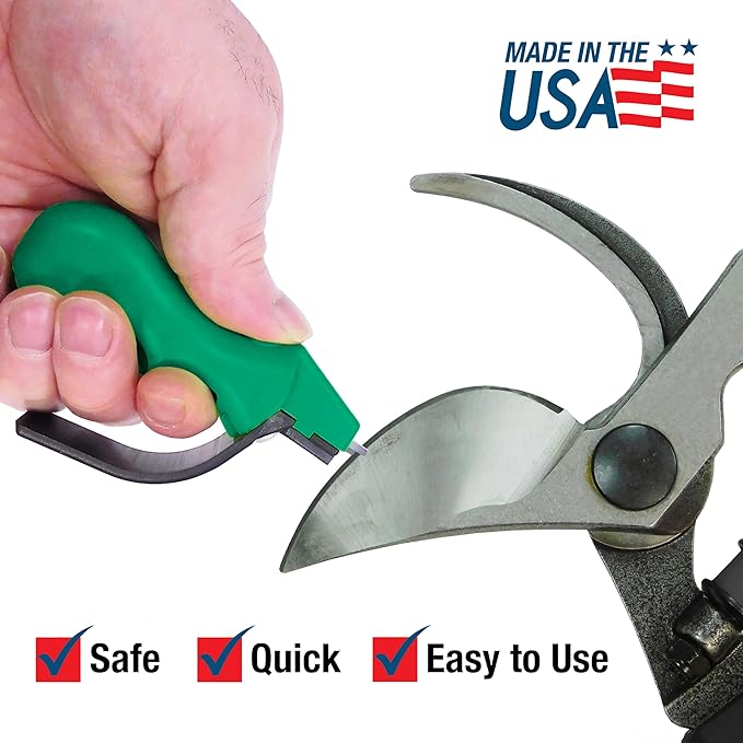 AccuSharp Large Garden Tools and Lawn Mower Blades Sharpener, Ideal for Loopers, Pruners and Shears, Safe, Easy-to-Use, Made in the USA - Image 5