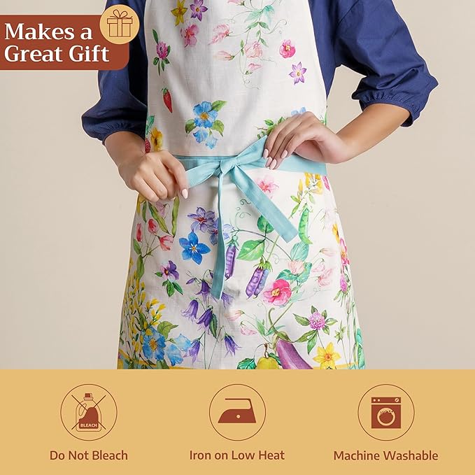 Maison d' Hermine 100% Cotton Apron for women with Pocket Kitchen Chef Apron for Men Cooking Mothers Day Gifts - Image 5
