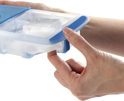 GoodCook Touch Prep and Freeze Ice Tray, 2-oz. Cubes, Stackable with Slide-off Cover - Image 2