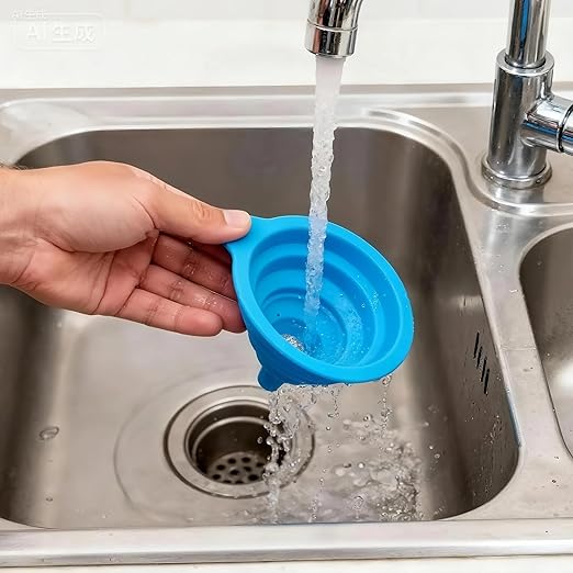 6 Pcs Funnels for Kitchen Use Filling Bottles, Silicone Funnel Small and Large, Foldable Funnel Kitchen Accessories Gadgets - Image 7