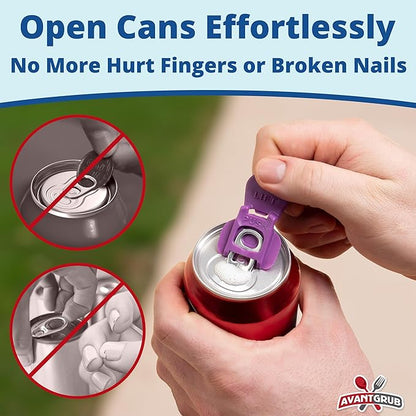 Complete Cover Easy Tab Opener New and Improved 6PK Beverage Barricade 2.0 by Avant Grub. Colorful Drink Can Protector Cap for Soda, Beer, Coke Shields From Bugs, Bees, Dust at the Party, BBQ, Beach - Image 3
