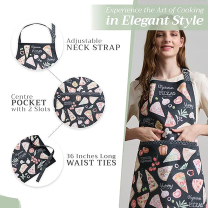 Maison d' Hermine 100% Cotton Apron for women with Pocket Kitchen Chef Apron for Men Cooking Mothers Day Gifts - Image 5