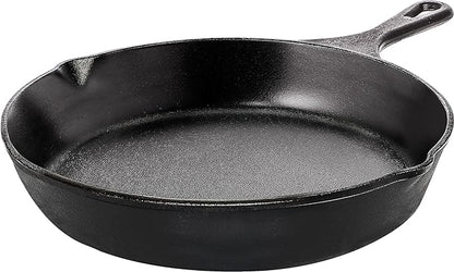 Utopia Kitchen Cast Iron Frying Pan 8 Inch, Cast Iron Chefs Pan, Pre Seasoned Skillet, Safe Grill Cookware for Indoor & Outdoor Use, Black by UTOPIAKITCHEN