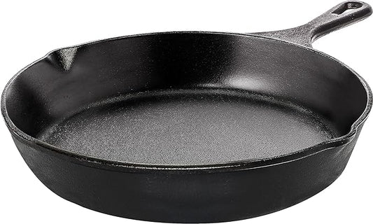 Utopia Kitchen Cast Iron Frying Pan 8 Inch, Cast Iron Chefs Pan, Pre Seasoned Skillet, Safe Grill Cookware for Indoor & Outdoor Use, Black by UTOPIAKITCHEN