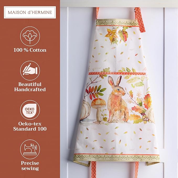 Maison d' Hermine 100% Cotton Apron for women with Pocket Kitchen Chef Apron for Men Cooking Mothers Day Gifts - Image 2