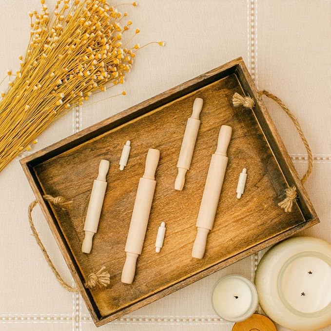 Wooden Mini Rolling Pin, 1-1/2 inches, Pack of 100, Perfect for Scrapbook Projects, Miniatures, Party Decor, and Crafts, by Woodpeckers - Image 5