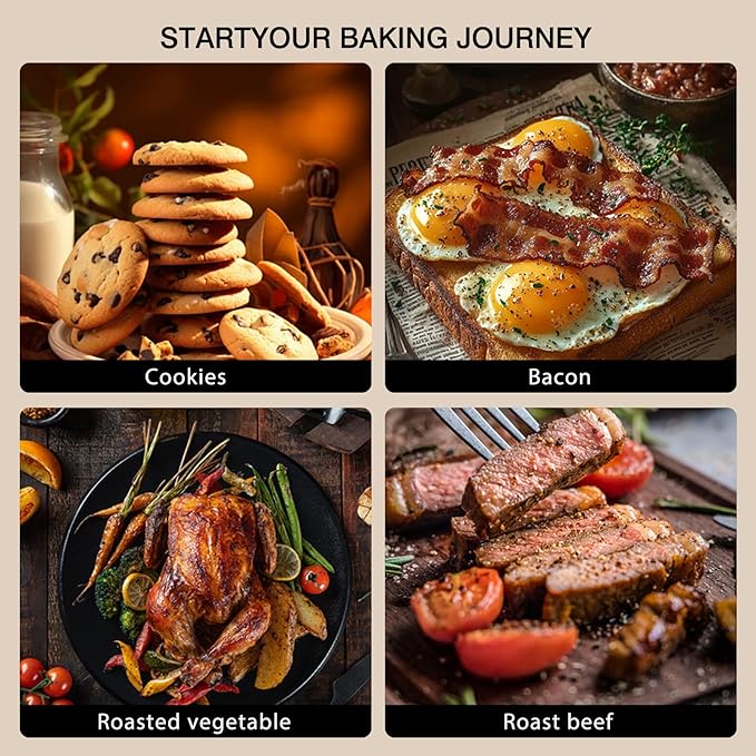 2-Pack Commercial & Home Baking Sheet Pans - Heavy Duty Nonstick Carbon Steel Cookie Trays, Warp-Resistant Oven Pans for Baking, Roasting & Sheet Pan Meals (17.5x11.8 Inch) - Image 4