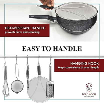 Splatter Screen for Frying Pan - 11.5 Inch Stainless Steel Grease Splatter Guard - Cover Oil Splash when Sizzling Bacon, Cooking Fried Chicken or Popcorn - Image 7