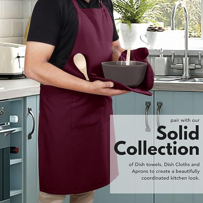 Native Fab 4 Piece Set - 2 Oven Mitts & 2 Potholders, Heat Resistant, 100% Cotton, Quilted Design, Non-Slip Grip, Machine Washable, Ideal for Baking, Cooking, BBQ, Kitchen Protection - Burgundy Wine - Image 6