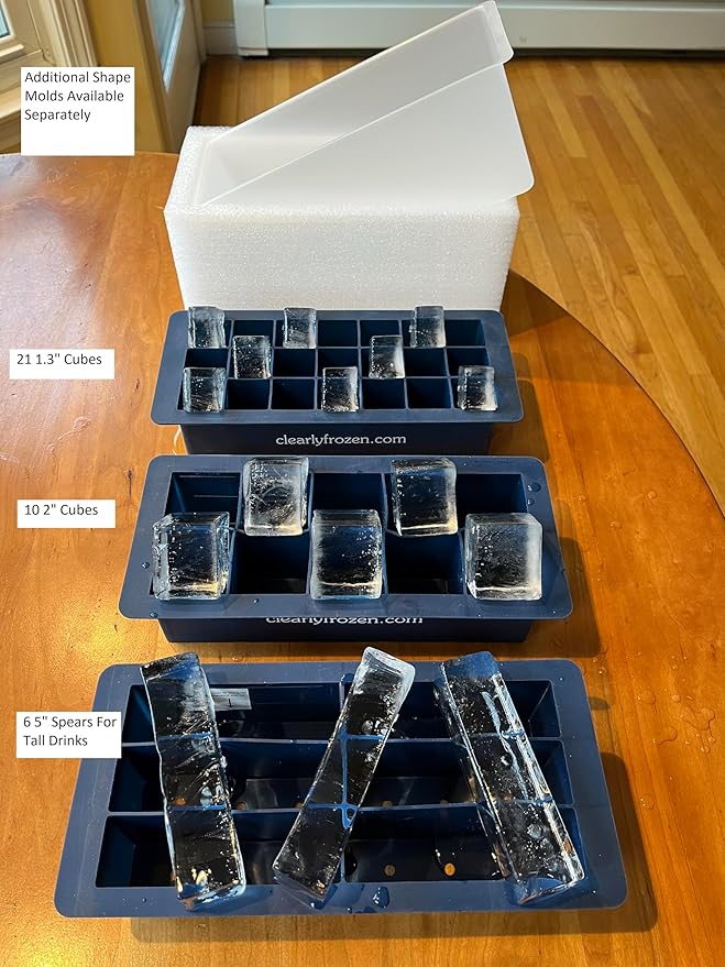 ClearlyFrozen Highest Rated (4.6 Star) Highest Capacity (Ten 2" Cubes) Clear Ice Tray - What Beats BEST and MOST? - Image 4
