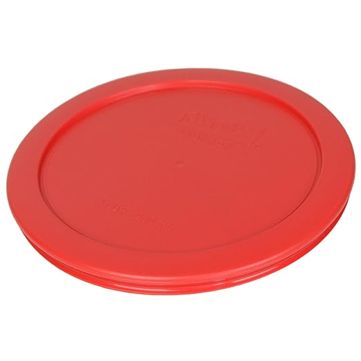 Pyrex 7201-PC 4 Cup Red Food Storage Replacement Lid (2-Pack) - Made in USA - Image 3