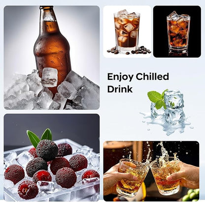 Silicone Ice Cube Tray 2 Pack, HANCELANT Ice Cube Mold, Ice Trays for Freezer with Lid for Whiskey, Baby Food, BPA Free, Easy Release - Image 7