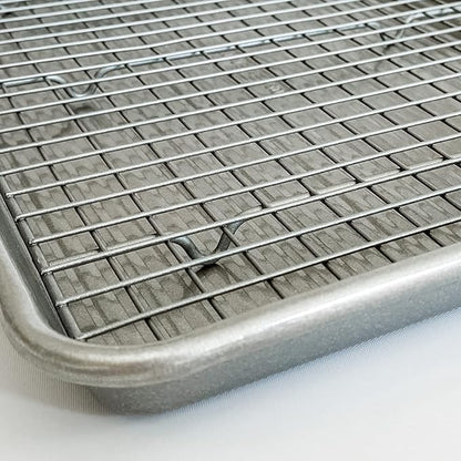 USA Pan Jelly Roll Baking Pan and Bakeable Cooling Rack, Nonstick Commercial Quality - Image 3