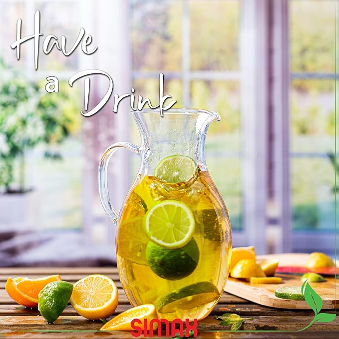Simax Glass Pitcher With Spout, 1.5 Quart Borosilicate Glass Pitchers With Handle, Made in Europe Glass Water, Cocktail, Margarita, Sangria Pitcher - Image 4