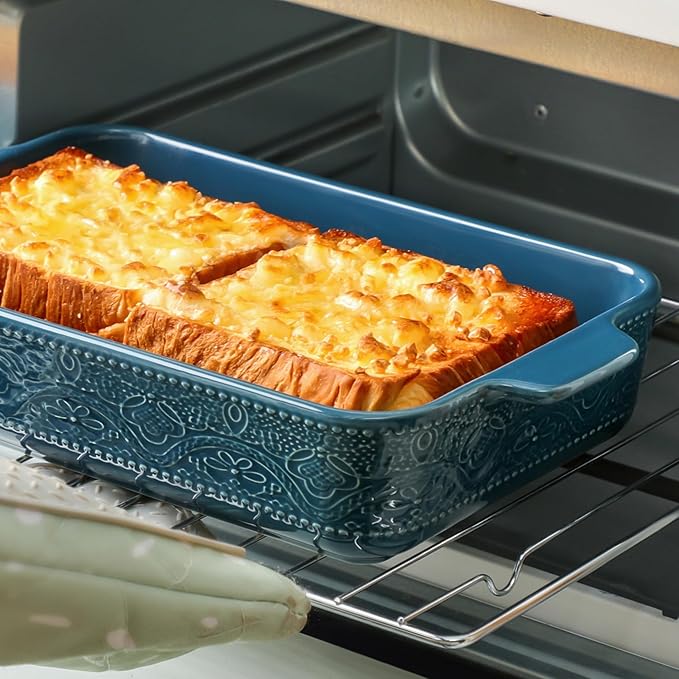 Ceramic Baking Dish Set of 3, Casserole Dishes for Oven, Ideal for Baking, Stewing, Roasting, and Holiday Feasts. The Gift for Mother's Day, Thanksgiving, Christmas, or Housewarming - Image 3